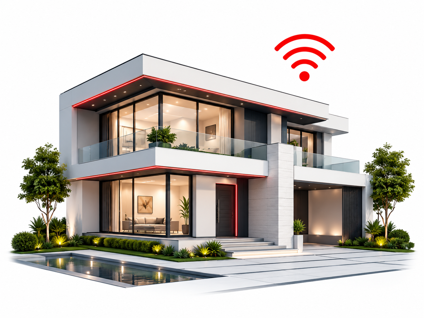 Casa residencial com internet fibra